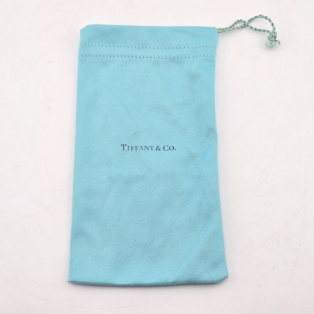 Tiffany & Co Jewelry Drawstring Pouch Blue Flannel